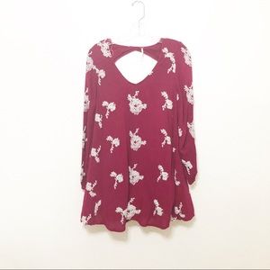 🎄Free people burgundy dress